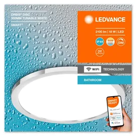 LEDVANCE Smart+ WiFi Wand- und Deckenleuchte Orbis Disc IP44 30 cm Tunable White
