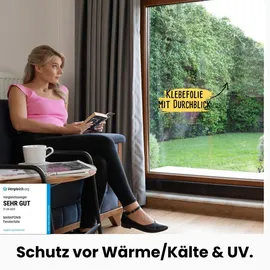 Marapon Spiegelfolie Braun statisch haftend 0,75x2 m Fensterfolie Sichtschutz / Braun