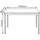 Sodematub Mehrzwecktisch ahorn, alu rechteckig, Vierkantrohr alu, 120,0 x 60,0 x 74,0 cm