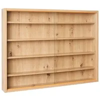 VCM ebuy24 Vitrinenschrank wandhängend eiche Dekor.
