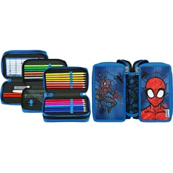 Scooli Federmäppchen »Tripledecker, Spider-Man«, befüllt, inklusive Geodreieck Scooli Spinder Man