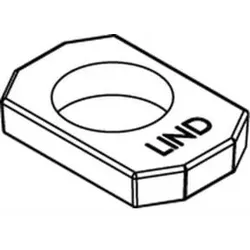 Lindapter AFW M 12 Sphäro-Guß Adapter, tZn S