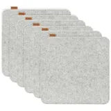 MIQIO Sitzkissen 35 x 35 cm Grau