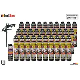 Brandschutzschaum B1 Bauschaum 30x750ml 1x Reiniger Montageschaum Schaum Pistole