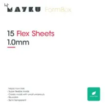 Mayku Folien EVA transparent 1mm 15Stk., Lebensmittelverpackung, Transparent