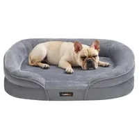 Songmics Hundekissen rund 76 cm grau