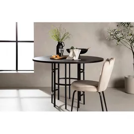 Livetastic Esstisch, Copenhagen Ø ca. 115 cm, Schwarz,