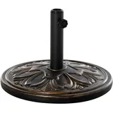 Outsunny Sonnenschirmständer Bronze Kunststoff, 48x48 cm - Bronze