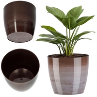 Kadax Blumentopf, Pflanzkübel, Blumenkübel aus Kunststoff, rund, 12 cm,