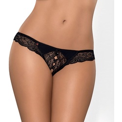 Ouvert-String Miamor, schwarz, S/M