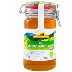 ImkerPur. Bio Tausend-Blütenhonig im Vorratsglas 1 kg
