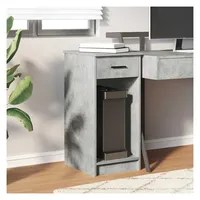 vidaXL Computerschrank mit Schublade Betongrau 35x45x77 cm