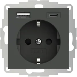 2USB USB-Steckdose 2U-449542 Anthrazit