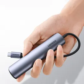 UGREEN USB-C to 4*USB 3.0+HDMI Hub - Grau
