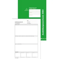 Ausbildungsnachweis 5084 DIN A4 28 Blatt wöchentliche Eintragung - weiß