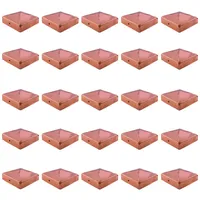 Holmwerk 25x Pfostenkappe Kupfer Pyramide 7x7 Abdeckkappe Für Pfosten 71mm