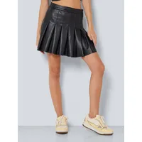 Noisy may Lederimitatrock NMPAULO HW PLEATED PU MINI SKIRT Gr. S, Black, - 98449538-S