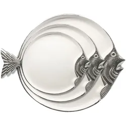 LC Home »3er Set Dekotablett im maritimen Design« 39x32x2cm