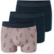 SCHIESSER Retro Boxershorts blau/rot M 3er Pack