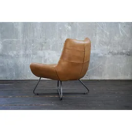 KAWOLA Snooze Leder 82 x 76 x 93 cm cognac