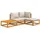 vidaXL Garten-Lounge-Set 4-tlg. braun