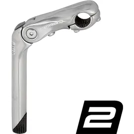 Ergotec Vorbau Kobra Vario 180 mm/90 mm Silber