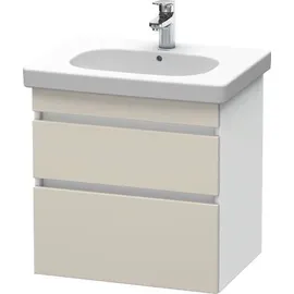 Duravit Waschtischunterschrank 2 Auszüge 60 x 61 x 45,3 cm Taupe/Weiß Matt