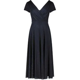 Vera Mont Cocktailkleid Glitzer-Look Dunkelblau/Grau 44