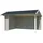 Lasita Maja Gartenhaus San Diego«, Unterstand / Lounge 34mm, Fundamentmass 4250x3000, Lichtgrau, grau