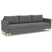 Couch OSLO Dreisitzer! Federkern Grau Rot Dunkel Grau Schweden Stil