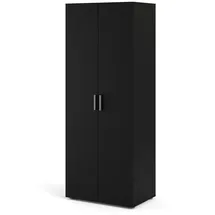 VCM ebuy24 Kleiderschrank 2 Türen mattschwarz.