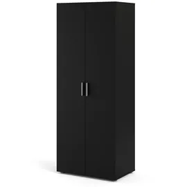 VCM ebuy24 Kleiderschrank 2 Türen mattschwarz.