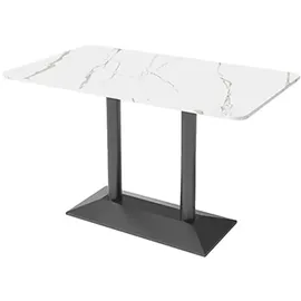 360Home Esszimmertisch 120 x 75 x 60 cm schwarz/weiß