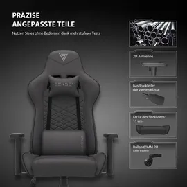 SENSE7 Spellcaster Gaming-Stuhl Grau PC