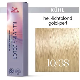 Wella Illumina Color 10/38 hell-lichtblond gold-perl  60 ml