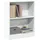 furnicato Bücherregal 60 x 24 x 76 cm Weiß