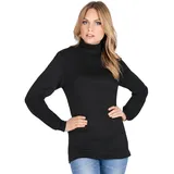 TRIGEMA Damen, Rollkragenpullover 585010, schwarz, (Schwarz 008), 52 (Herstellergröße: XXL,
