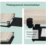 Relaxdays Ausziehbare Tastaturablage zum Klemmen, Schwarz