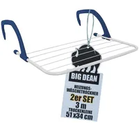BigDean Wäschetrockner für Balkon, Heizung & Camping - Wäscheständer