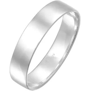 Elli PREMIUM Bandring Trauring Basic 585 Weißgold 62 Damen