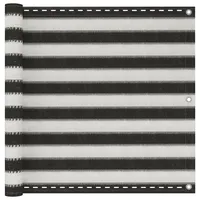 vidaXL Balkonverkleidung 90 x 300 cm Anthrazit und Weiß Polyethylen