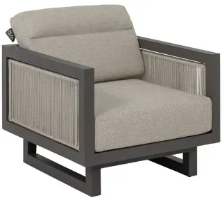Apple Bee Santorini Loungesessel Rope Alu taupe