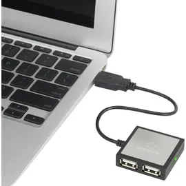 Renkforce 4 Port USB 2.0-Hub Silber