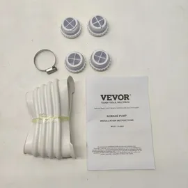 Vevor Abwasser Hebeanlage 500W Fäkalienhebeanlage 8m Förderhöhe Abwasserpumpe 6600L/h Haushaltspumpe 2900U/min Schmutzwasserpumpe Eingebautes Rückschlagventil Wartungfrei WC Dusche Waschbecken