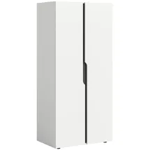 Möbel Boss Drehtürenschrank Anga 80 x 180 x 51 cm Weiß