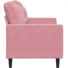vidaXL 2-Sitzer-Sofa Rosa 120 cm Samt
