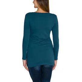 Alkato Langarmshirt Petrolgrün M
