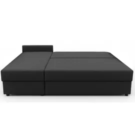 ax living Sofa Klein mit Schlaffunktion Dolceo L Ecksofa Dunkelgrau