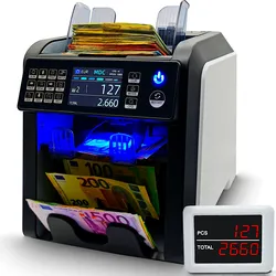 BEITZ BS-950 | Geldzählmaschine | Wertzähler | gemischte Banknoten Zähler | Summenzähler | Geldprüfer | Geldzählmaschine für Scheine | Geldzähler