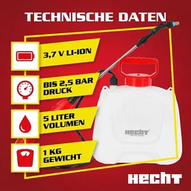Hecht Akku Drucksprüher 5L